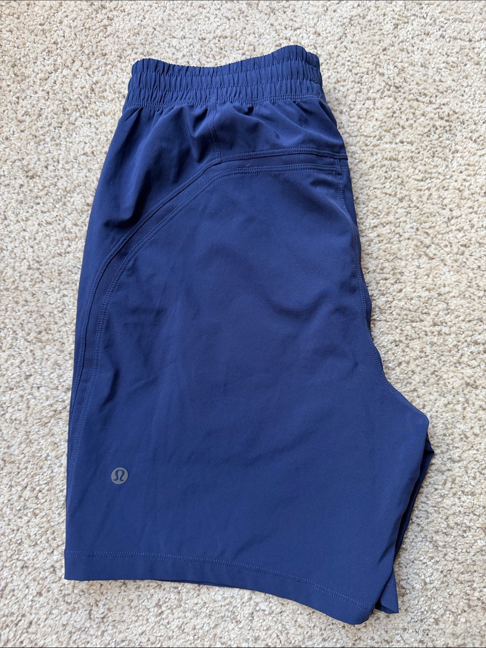 Lululemon Pace Breaker Navy Blue Shorts 5”